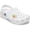 Colgantes Jibbitz™ de corazón con medallón de burbujas dorado Colgantes Jibbitz™ de corazón con medallón de burbujas dorado