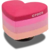 Colgantes Jibbitz™ de corazones rosas apilados