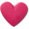 Colgantes Jibbitz™ de corazones rosas apilados