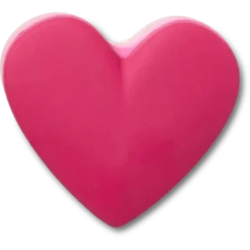 Colgantes Jibbitz™ de corazones rosas apilados