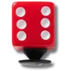 Colgantes Jibbitz™ de dado rojo