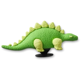 Colgantes Jibbitz™ de dinosaurio verde en 3D con escamas