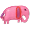 Colgantes Jibbitz™ de elefante de imitación de cuero