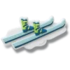 Colgantes Jibbitz™ de esquís y botas de esquí