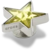 Colgantes Jibbitz™ de estrella con gemas SMT plateadas y verdes Colgantes Jibbitz™ de estrella con gemas SMT plateadas y verdes
