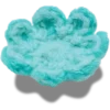 Colgantes Jibbitz™ de flor azul de ganchillo