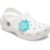 Colgantes Jibbitz™ de flor azul de ganchillo