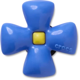 Colgantes Jibbitz™ de flor azul esponjosa