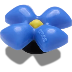 Colgantes Jibbitz™ de flor azul esponjosa