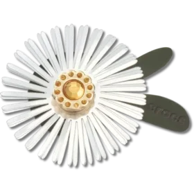 Colgantes Jibbitz™ de flor con lentejuelas plateadas