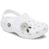 Colgantes Jibbitz™ de flor con lentejuelas plateadas