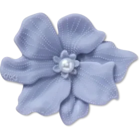 Colgantes Jibbitz™ de flor de pervinca con perla