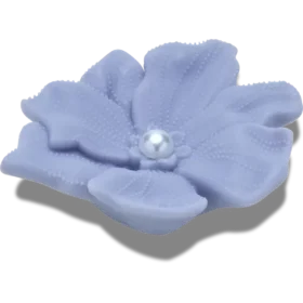 Colgantes Jibbitz™ de flor de pervinca con perla