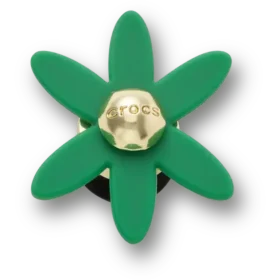 Colgantes Jibbitz™ de flor giratoria verde retro