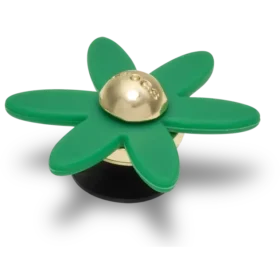 Colgantes Jibbitz™ de flor giratoria verde retro