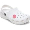 Colgantes Jibbitz™ de flor rosa con perla en el centro