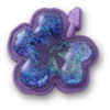 Colgantes Jibbitz™ de hibisco morado Squish
