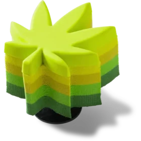 Colgantes Jibbitz™ de hoja de cáñamo apilada