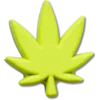 Colgantes Jibbitz™ de hoja de cáñamo apilada
