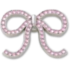 Colgantes Jibbitz™ de lazo rosa con purpurina Colgantes Jibbitz™ de lazo rosa con purpurina