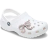 Colgantes Jibbitz™ de lazo rosa con purpurina Colgantes Jibbitz™ de lazo rosa con purpurina