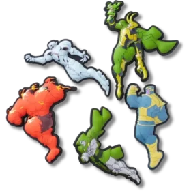 Colgantes Jibbitz™ de los villanos de Los Vengadores, paquete de 5