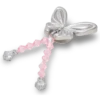 Colgantes Jibbitz™ de mariposa con cuentas plateadas Colgantes Jibbitz™ de mariposa con cuentas plateadas