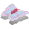 Colgantes Jibbitz™ de mariposa con lentejuelas de malla