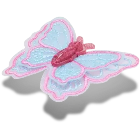 Colgantes Jibbitz™ de mariposa con lentejuelas de malla