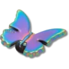 Colgantes Jibbitz™ de mariposa iridiscente