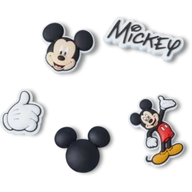 Colgantes Jibbitz de Mickey de Disney, paquete de 5