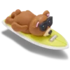 Colgantes Jibbitz™ de oso surfeando en 3D