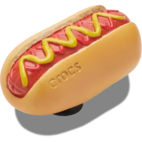 Colgantes Jibbitz™ de perrito caliente con mostaza