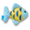 Colgantes Jibbitz™ de pez azul y dorado con destellos