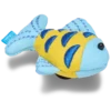Colgantes Jibbitz™ de pez azul y dorado con destellos