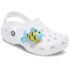 Colgantes Jibbitz™ de pez azul y dorado con destellos