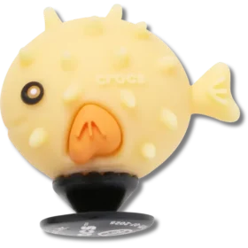 Colgantes Jibbitz™ de pez globo que cambia de color con luz UV 3D
