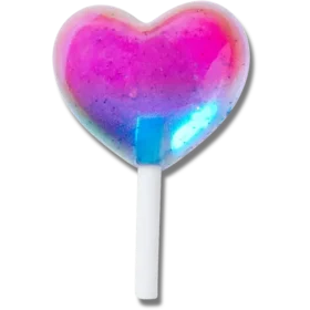 Colgantes Jibbitz™ de piruleta de corazón de gelatina