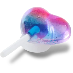 Colgantes Jibbitz™ de piruleta de corazón de gelatina