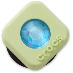Colgantes Jibbitz™ de PVC verde con gemas SMT