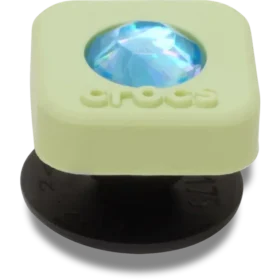 Colgantes Jibbitz™ de PVC verde con gemas SMT