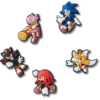 Colgantes Jibbitz™ de Sonic the Hedgehog, paquete de 5