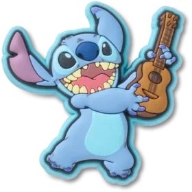 Colgantes Jibbitz™ de Stitch con guitarra