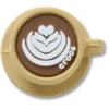 Colgantes Jibbitz™ de taza de café en 3D