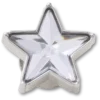 Colgantes Jibbitz™ Estrella Brillante con Gema Plateada
