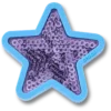 Colgantes Jibbitz™ Estrella con lentejuelas moradas