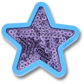 Colgantes Jibbitz™ Estrella con lentejuelas moradas