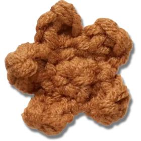 Colgantes Jibbitz «Estrella marrón tejida a crochet»