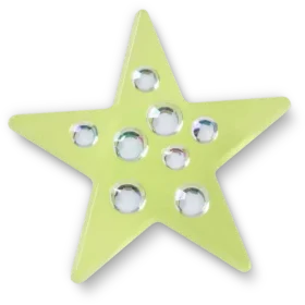 Colgantes Jibbitz™ «Green Gem Star»