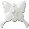 Colgantes Jibbitz™ Meta Jelly White Butterfly